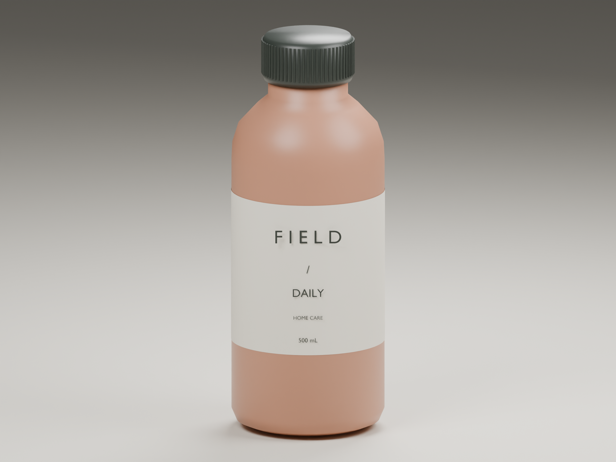 Actual Blender render, clay finish, front angle