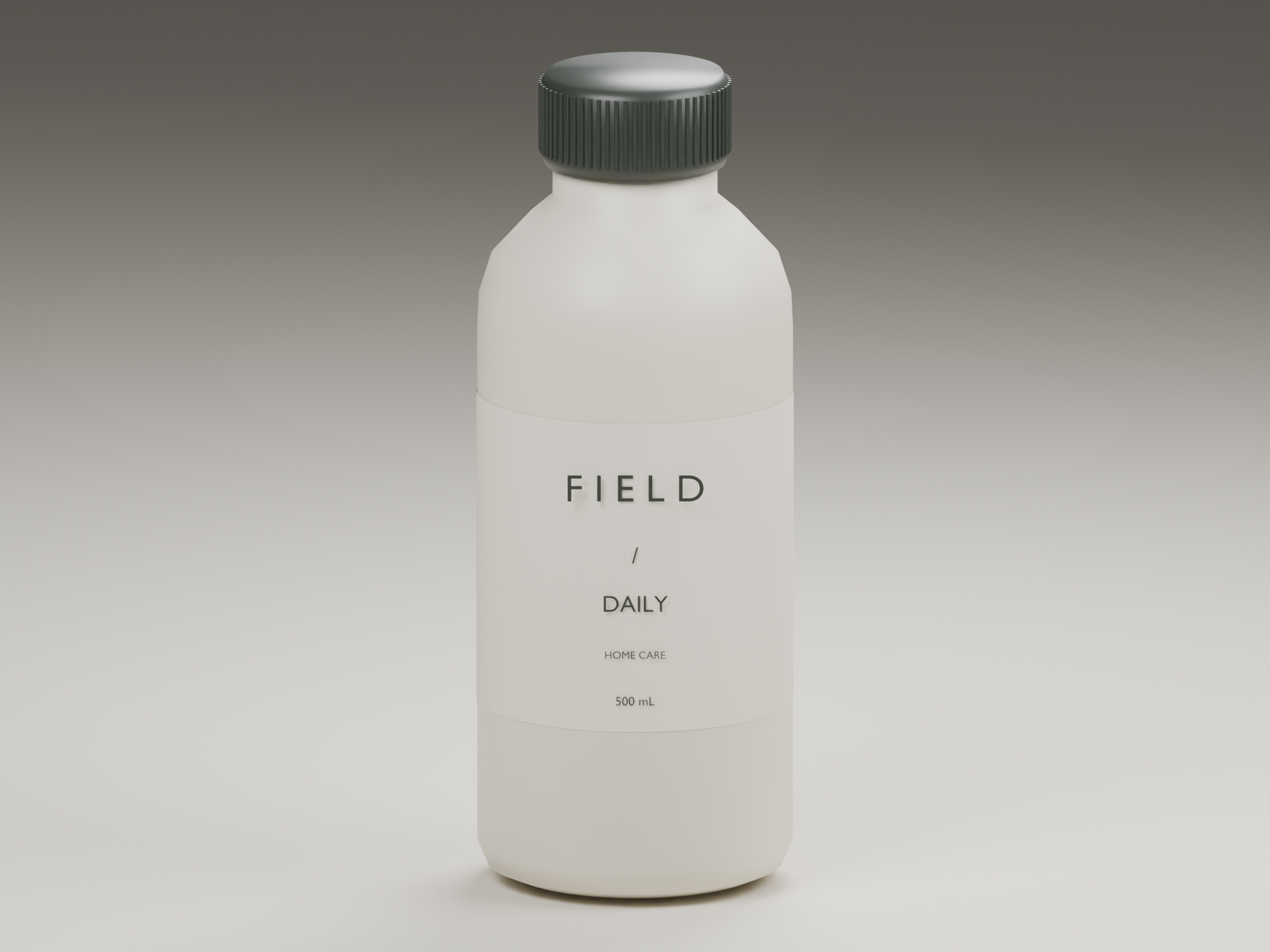 Actual Blender render, ivory finish, front angle