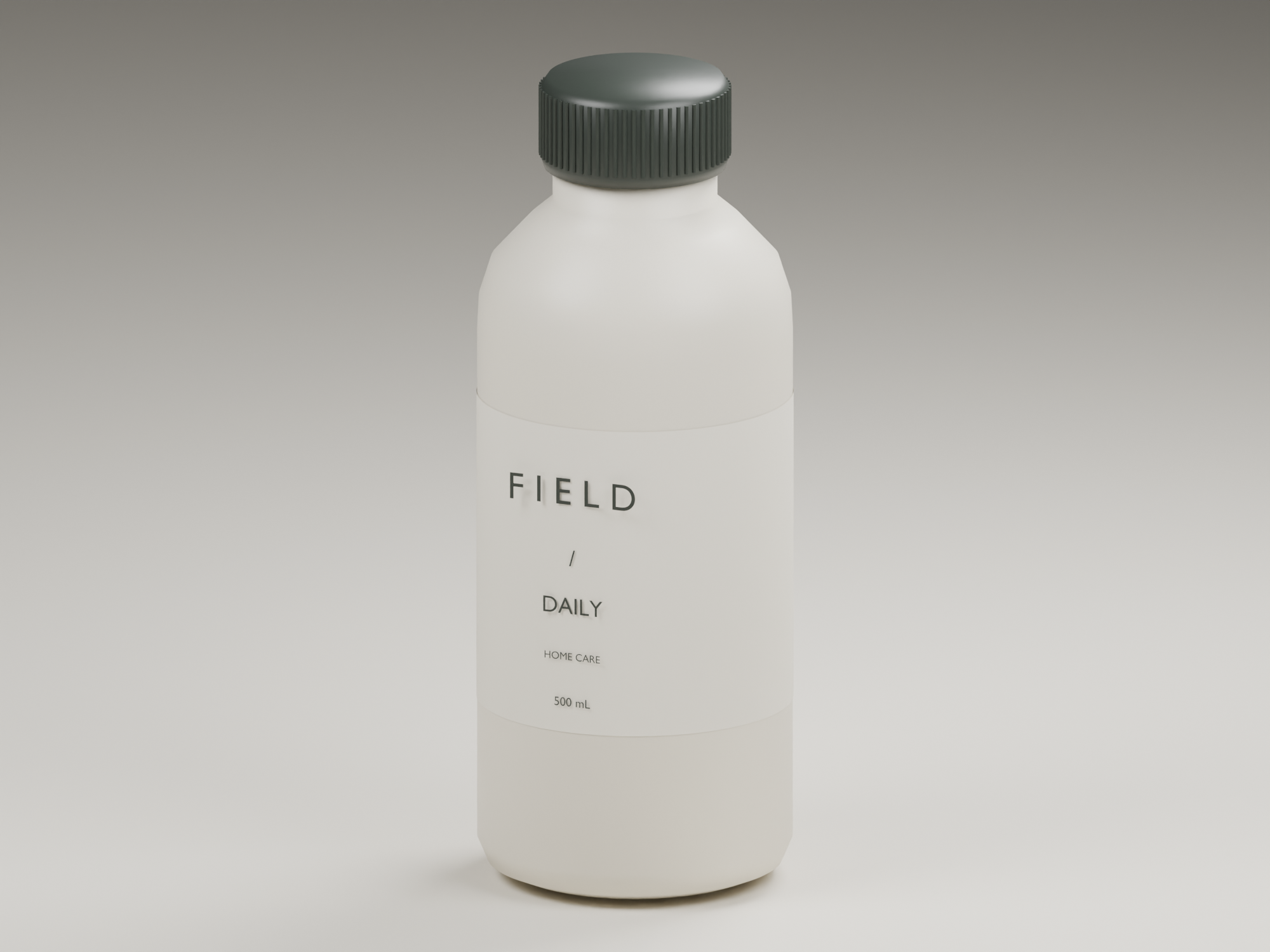 Actual Blender render, ivory finish, quarter angle
